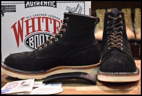 【12E 箱付 良品】WHITE’S ホワイツ ノースウエスト 350NWCC ブラック ラフアウト ビブラム4014 編み上げ ブーツ HOPESMORE