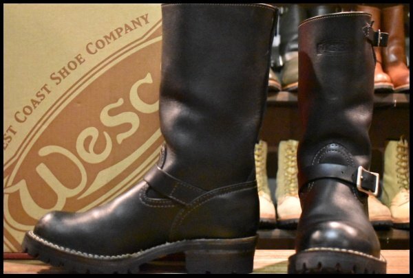 【8D 箱付 良品 11年】WESCO ウエスコ ボス 11インチハイト ビブラム100シングル ブラック エンジニア ブーツ HOPESMORE