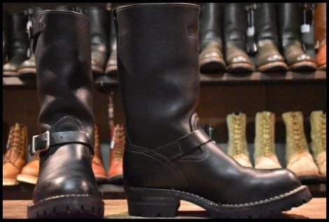 【8D 箱付 良品 11年】WESCO ウエスコ ボス 11インチハイト ビブラム100シングル ブラック エンジニア ブーツ HOPESMORE