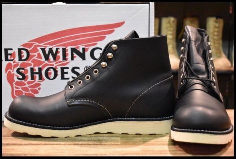 【9.5D 箱付 未使用 犬タグ復刻 18年】レッドウィング 8165 アイリッシュセッター 黒 ブラッククローム 編み上げ ブーツ redwing HOPESMORE