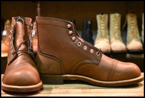 【8D 箱付 未使用 23年】レッドウィング 8111 アイアンレンジャー アンバー ハーネス キャップトゥ ブラウン ブーツ redwing HOPESMORE