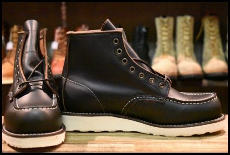 【7.5D 箱付 未使用 24年】レッドウィング 8849 アイリッシュセッター ブラックプレーリー モックトゥ 編み上げ 茶芯 ブーツ HOPESMORE