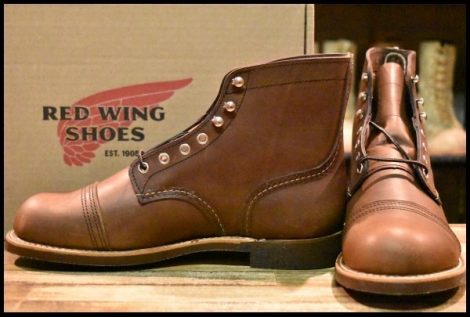 【8D 箱付 未使用 23年】レッドウィング 8111 アイアンレンジャー アンバー ハーネス キャップトゥ ブラウン ブーツ redwing HOPESMORE