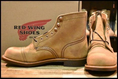 【8.5D 箱付 未使用 22年】レッドウィング 8083 アイアンレンジャー ミュールスキナー スエード 編み上げ ブーツ redwing 8113 HOPESMORE