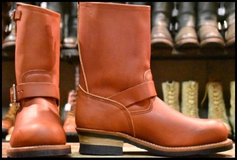 【8D 箱付 未使用 15年】レッドウィング 8271 エンジニア 赤茶 オロラセット スチールトゥ プルオン ブーツ redwing HOPESMORE