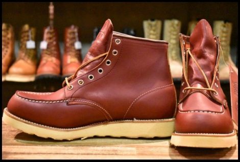 【9.5D DEAD 羽タグ 00年】レッドウィング 8131 アイリッシュセッター 赤茶 オロラセット モックトゥ ブーツ 8875 redwing HOPESMORE