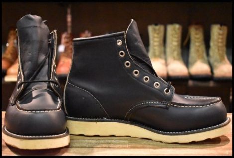 【8EE DEAD 犬タグ】レッドウィング 8179 アイリッシュセッター 黒 ブラッククローム モックトゥ ブーツ redwing HOPESMORE