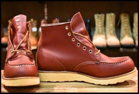 【9.5D DEAD 羽タグ 00年】レッドウィング 8131 アイリッシュセッター 赤茶 オロラセット モックトゥ ブーツ 8875 redwing HOPESMORE