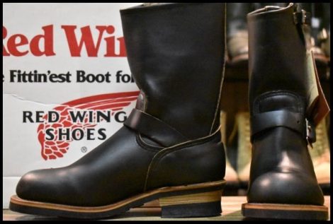 【7.5D DEAD PT91プリント 96年】レッドウィング 2268 エンジニア ブラッククローム スチールトゥ プルオン ブーツ redwing HOPESMORE
