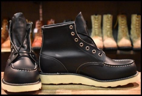 【7.5E DEAD 犬タグ 98年】レッドウィング 8179 アイリッシュセッター 黒 ブラッククローム モックトゥ ブーツ redwing HOPESMORE