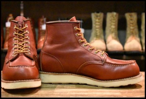 【7.5E 美品 犬タグ復刻 23年】レッドウィング 8875 アイリッシュセッター 赤茶 オロラセット モックトゥ ブーツ redwing HOPESMORE