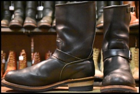 【10D 良品 PT91刺繍】レッドウィング 2268 エンジニア ブラッククローム スチールトゥ プルオン ブーツ redwing HOPESMORE