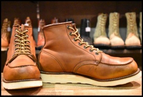 【8.5E 良品 犬刻印 97年】レッドウィング 875 アイリッシュセッター 茶 オロイジナル モックトゥ 編み上げ ブーツ redwing HOPESMORE