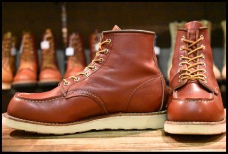 【7.5E 美品 犬タグ復刻 23年】レッドウィング 8875 アイリッシュセッター 赤茶 オロラセット モックトゥ ブーツ redwing HOPESMORE