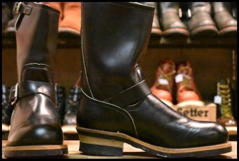 【7D DEAD PT91プリント 94年04月刻印】レッドウィング 2268 エンジニア ブラッククローム スチールトゥ ブーツ redwing HOPESMORE