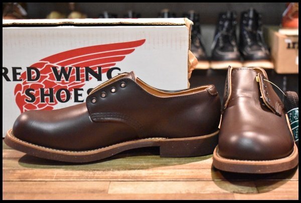 【8.5D 箱付DEAD 羽タグ 98年】レッドウィング 8100 オックスフォード ガラスレザー コレクテッドグレイン フォアマン redwing HOPESMORE