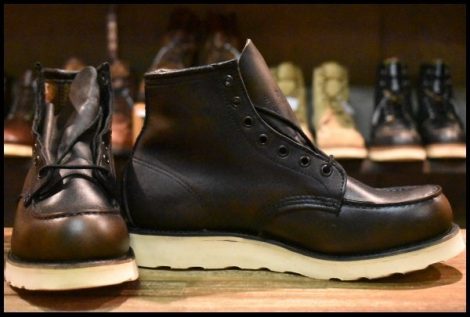 【9D 箱付 DEAD 犬刻印 ハワイブラック 97年】レッドウィング 875 アイリッシュセッター 黒 モックトゥ ブーツ redwing HOPESMORE
