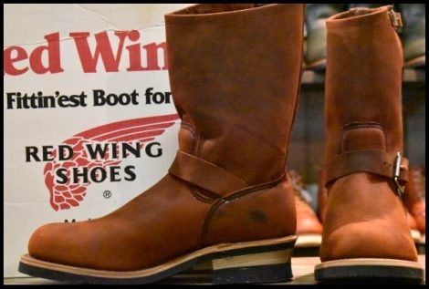 【8D 箱付 DEAD PT91プリント 90周年限定 1STモデル 95年】レッドウィング 8272 エンジニア オイルド ヌバック ブーツ redwing HOPESMORE