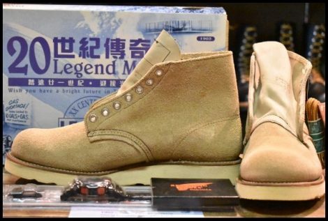【8E 箱付 DEAD 犬タグ LEGEND 99年】レッドウィング 8167 スエード アイリッシュセッター タン ラフアウト ブーツ redwing HOPESMORE
