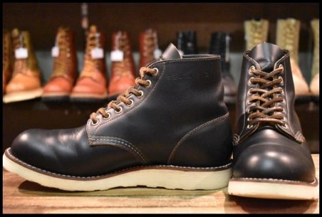 【7.5D 良品 19年】レッドウィング 9870 アイリッシュセッター ブラック クローンダイク 黒 プレーントゥ ブーツ redwing HOPESMORE