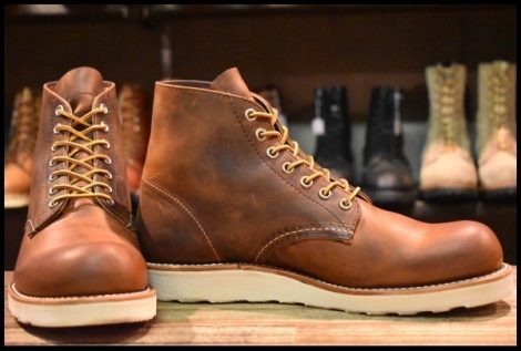 【7.5D 美品 25年】レッドウィング 9111 アイリッシュセッター 茶 カッパー ラフ＆タフ プレーントゥ 編み上げ ブーツ redwing HOPESMORE