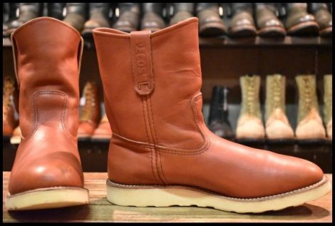 【10E 良品 11年】レッドウィング 8866 ペコス 赤茶 オロラセット クッションソール ブーツ redwing pecos HOPESMORE