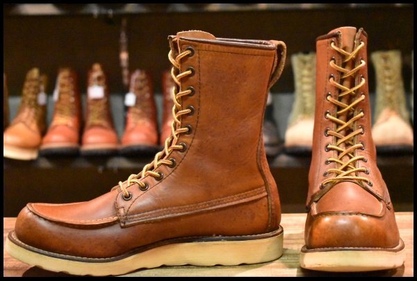 【7.5D 良品 旧犬タグ スクエアステッチ 88年1月刻印】レッドウィング 877 アイリッシュセッター 赤茶 ビンテージ ブーツ HOPESMORE