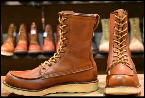 【7.5D 良品 旧犬タグ スクエアステッチ 88年1月刻印】レッドウィング 877 アイリッシュセッター 赤茶 ビンテージ ブーツ HOPESMORE