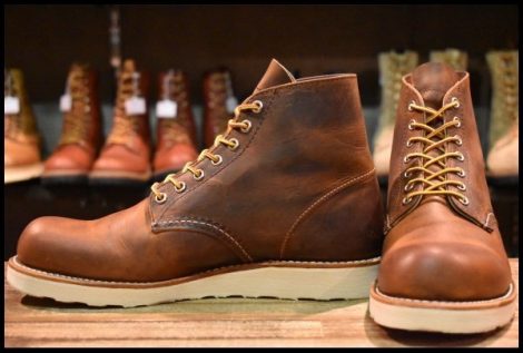 【7.5D 美品 25年】レッドウィング 9111 アイリッシュセッター 茶 カッパー ラフ＆タフ プレーントゥ 編み上げ ブーツ redwing HOPESMORE