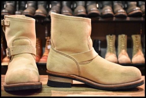 【10D 良品 13年】レッドウィング 2965 ショート スエードエンジニア ホーソーンアビレーンラフアウト ブーツ redwing HOPESMORE
