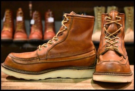 【7.5E 良品 50周年限定 犬タグ】レッドウィング 1953 アイリッシュセッター オロイジナル 茶 モック 編み上げ ブーツ redwing HOPESMORE
