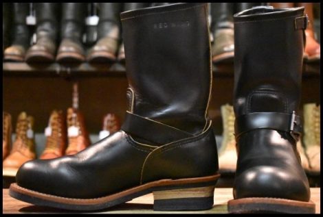 【7.5D 良品 14年】レッドウィング 9268 エンジニア 黒 ブラック クローンダイク スチールトゥ ブーツ redwing HOPESMORE