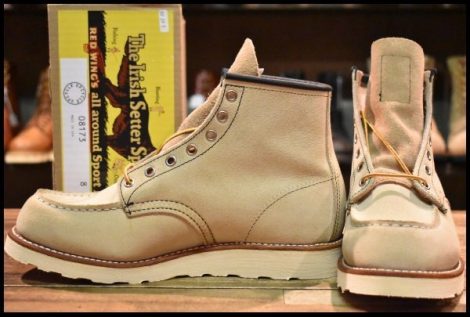 【8E 箱付 未使用 11年 アップサイクル】レッドウィング 8173 スエード アイリッシュセッター ラフアウト ブーツ redwing HOPESMORE
