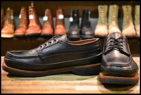 【8.5E 美品】RUSSELL MOCCASIN ラッセルモカシン オネイダ オックスフォード ブラック ダブルモカシン ダブルバンプ ブーツ HOPESMORE