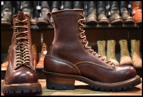 【11E 良品】WHITE’S ホワイツ スモークジャンパーLTT ブラウン 茶 ビブラム100シングル 8インチハイト ブーツ HOPESMORE