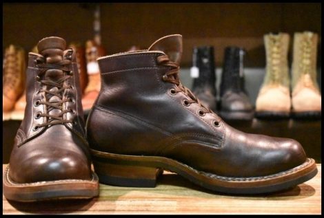 【8E 良品】WHITE’S ホワイツ セミドレス ブラウンドレス 茶 ビブラム700シングル 編み上げ レースアップ ブーツ HOPESMORE