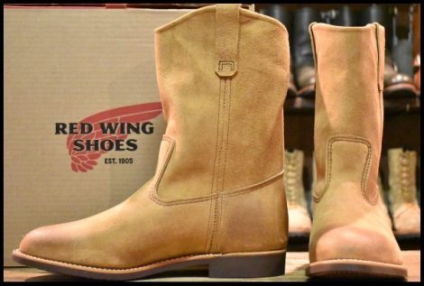 【10.5E 箱付 未使用 25年】レッドウィング 8060 スエード ペコス ホーソーン ミュールスキナー 8156 ブーツ redwing pecos HOPESMORE
