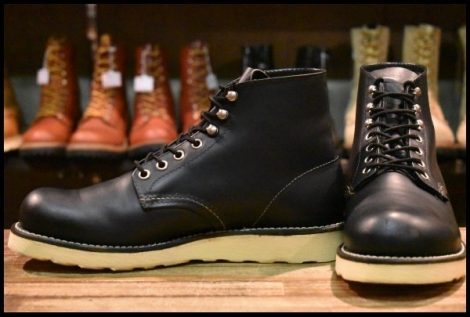 【7.5D 美品 05年】レッドウィング 8165 アイリッシュセッター 黒 ブラッククローム プレーントゥ ブーツ redwing HOPESMORE