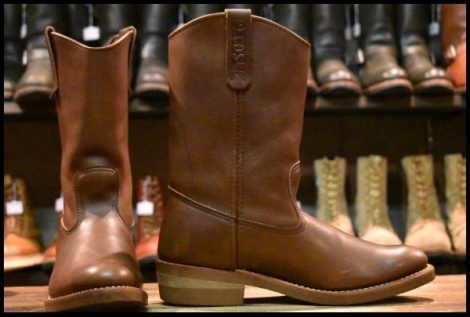 【9D 良品 08年】レッドウィング 1155 ペコス 茶 ブラウン ベルバリタン ロング プルオン ブーツ redwing pecos HOPESMORE
