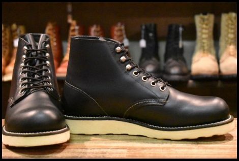 【7.5D 美品 05年】レッドウィング 8165 アイリッシュセッター 黒 ブラッククローム プレーントゥ ブーツ redwing HOPESMORE