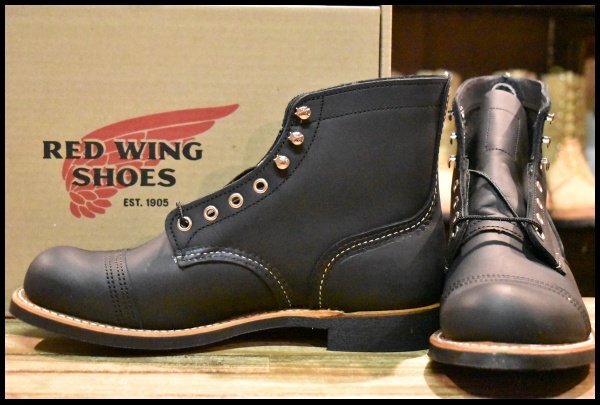 【7.5D 箱付 未使用 24年】レッドウィング 8084 アイアンレンジャー ブラックハーネス 黒 キャップトゥ ブーツ redwing HOPESMORE
