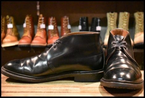 【11D 良品 16年】レッドウィング 9096 キャバリー チャッカ ブラック エスカイヤ 黒 短靴 編み上げ ブーツ redwing HOPESMORE