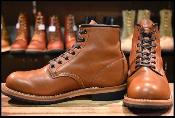 【6D 良品 17年】レッドウィング 9416 ベックマン シガー フェザーストーン プレーントゥ 編み上げ 9016 9422 ブーツ redwing HOPESMORE