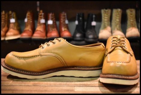 【11D 良品 11年】レッドウィング 8108 オックスフォード メイズ マスタング 黄色 モックトゥ ローカット ブーツ redwing HOPESMORE
