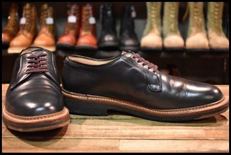 【7D 箱付 良品】ALDEN オールデン 94708 オックスフォード プレーントゥシューズ ネイビー クロムエクセル ローカット ブーツ HOPESMORE