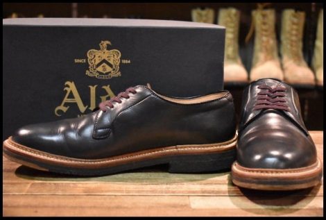 【7D 箱付 良品】ALDEN オールデン 94708 オックスフォード プレーントゥシューズ ネイビー クロムエクセル ローカット ブーツ HOPESMORE