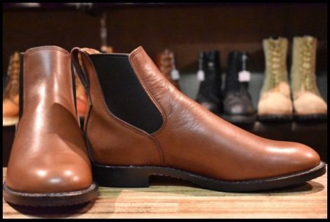 【9D 未使用 17年】レッドウィング 9078 Mil-1 Congress Boots チークフェザーストーン ブーツ サイドゴア ミルワン HOPESMORE