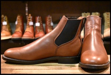 【9D 未使用 17年】レッドウィング 9078 Mil-1 Congress Boots チークフェザーストーン ブーツ サイドゴア ミルワン HOPESMORE