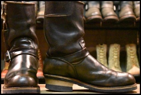 【6.5D 中古 PT83 92年1月刻印】レッドウィング 8270 ナイフポケット エンジニア ブラック 黒 スチールトゥ ブーツ redwing HOPESMORE