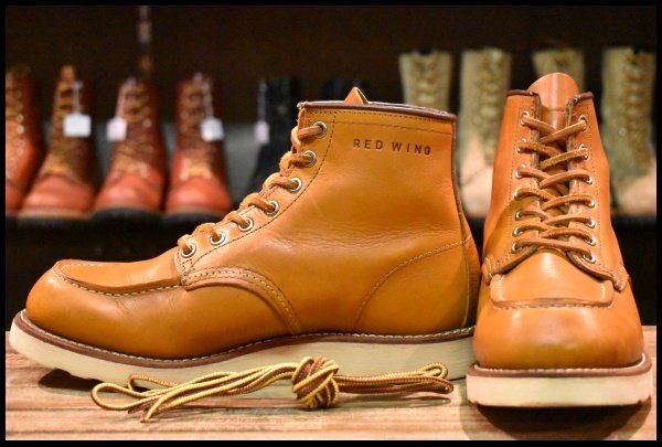 【7E 良品 12年】レッドウィング 9875 アイリッシュセッター ゴールドラセット モックトゥ レースアップ ブーツ redwing HOPESMORE